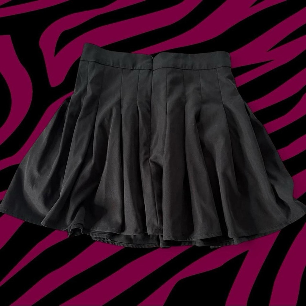 Black Pleated Tennis Skirt